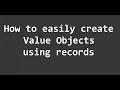 How to create value objects using records