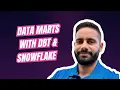 Building Data Marts with dbt Snowflake
