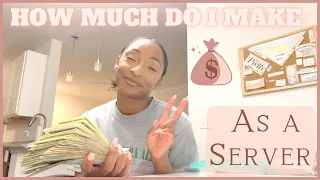 Vlog My First Week as a Server How Much MONEY I Made