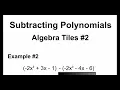 Polynomials 23 - Subtracting Polynomials