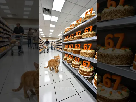 Kitten wants a 67 Cake! #cats #cutecat #funny #catlovers