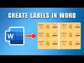 How To Create Labels In Microsoft Word 2026 - Custom Label Template