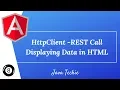 Angular 8 HttpClient - REST API call Displaying Data in HTML java Techie