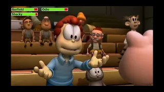 garfield gets real 2007 hotel muncie escape scene with healthbars 1 2