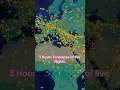 We captured 3 hours of sky to reveal daily air traffic patterns. #aviation #flight #aviation