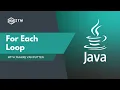 The For Each Loop Explained Java