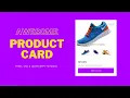 Awesome Product Card UI Design with HTML CSS and JavaScript Add to Cart E-Commerce Card Design