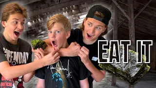 Forced Our Brother to Eat Seaweed!