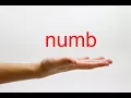 How to Pronounce numb - American English