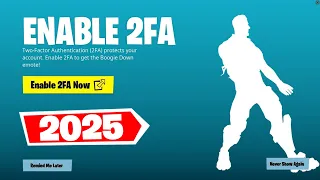 HOW TO ENABLE 2FA IN FORTNITE 2025 EASY METHOD