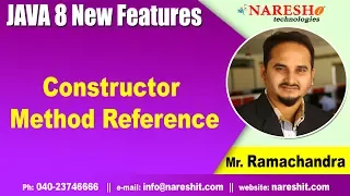 Java 8 Features Tutorials Constructor Method Reference by Mr Rama Chandra