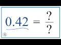 0 42 as a Fraction simplified form