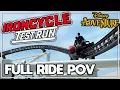 Ironcycle Test Run Marvel Roller Coaster at Sea FULL RIDE POV - Disney Adventure