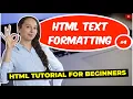 HTML Text Formatting HTML Tutorial For Beginners in Tamil with Notes Web Development In Tamil