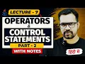 Operators and Control Statements in Java Part - 2 Java Full Course