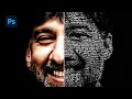 Text Portrait effect - Photoshop Tutorial