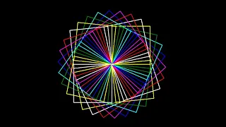 Square Spirograph in Python Turtle