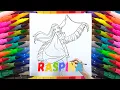 Experience the Magic of Nature with Pocahontas - Raspina Coloring Pages for Kids