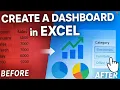 Excel Dashboard Tutorial Build Interactive Dashboards WITHOUT Code 2026 Guide