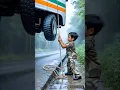Lagu Indian Army baby saves bus from falling into ditch 😭 #ai #baby