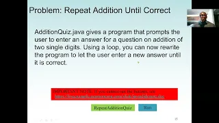 Java Repetition Statement Loops For Loop Do-While loop and While Loop Addition Quiz Java Code