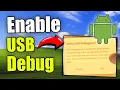 How to TURN On USB Debugging on Android Phone Developer Options