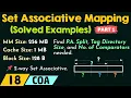 Set Associative Mapping - Solved Examples Part 1