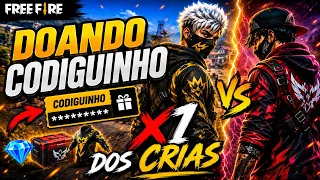 🔥FREE FIRE AO VIVO🔥X1 DOS CRIA🔥SALA PERSONALIZADA PREMIADO 15K DIMA  4X4 PREMIADO @El Thuba!!!