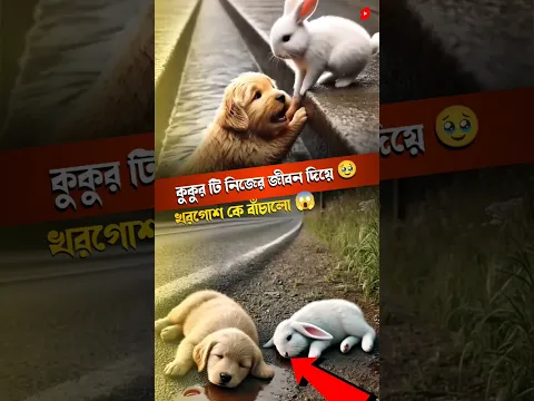কুকুর টি নিজের জীবন দিয়ে 🥹 || খরগোশ কে বাঁচালো 😱 || #shorts #ytshorts #facts