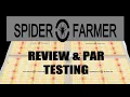 Spider Farmer SF1000 SF2000 SF4000 Grow Light Par Testing Review