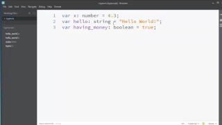 Primitive Types in TypeScript number string boolean undefined null