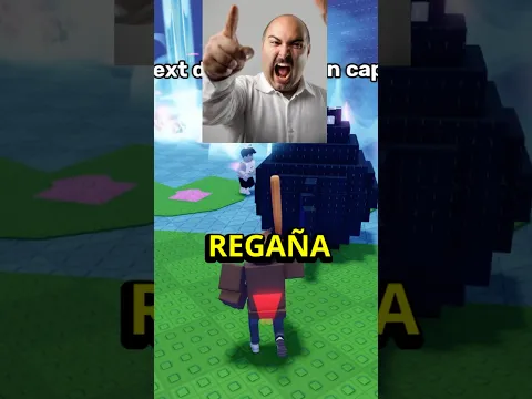 Su PAPÁ lo REGAÑA en ROBA un HUEVO ROBLOX 😂 #humor #roblox