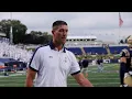 Navy Football Quarterback Tai Lavatai Offensive Coordinator Grant Chesnut Interview Memphis Week