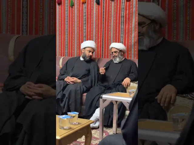 ⁣الشيخ احمد الصافي مع الشيخ زمان الحسناوي في حسينية الحاج غازي البلام في محافظة البصرة