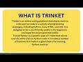 What is The Trinket Python