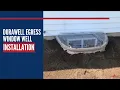 DuraWell Egress Window Well Installation Sandstone Shape Products