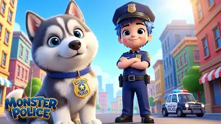 Bingo the Police Dog 🐶👮‍♂️ | Nursery Rhymes & Kids Songs | Monster Police