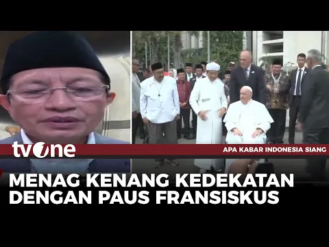 Paus Fransiskus, Sosok yang Penuh Toleransi di Mata Menag Nasaruddin Umar