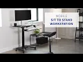 DESK-V111VT Adjustable Workstation by VIVO