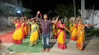 manchiral kolatam dance at bathukamma festival thiru dance studio