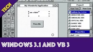 Showing Windows 3 1 and Visual Basic 3