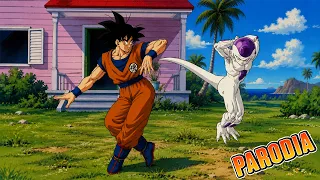 ¡Date prisa, Goku! Freezer te ganará en la batalla de farmeo de Aura - Parodia