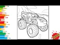 Best Lightning McQueen Monster Truck Coloring Page Step by Step How to Color Disney Pixar Cars