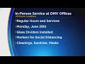 DMV Offices Resume In-Person Services