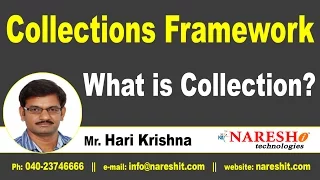 What is collection Core Java Tutorial Mr Hari Krishna