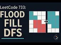 LeetCode 733 Flood Fill JavaScript DFS Solution Explained