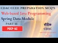 CDAC PGCP-AC CCEE Preparation MCQ s WJP Spring Data Module Part 13