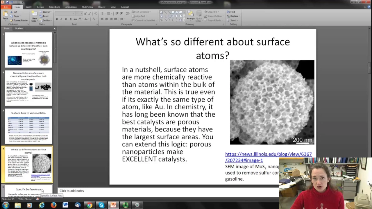 Surface area to volume ratio