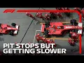 F1 Pit Stops But They Keep Getting SLOWER