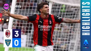 Pulisic Back On The Scoresheet 😮‍💨 | AC Milan 3-0 Lecce | Serie A Highlights
